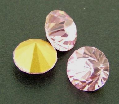 Chaton Faceted Gold Foiled SS-16 3.8 to 4.0 mm Rose 20 pcs